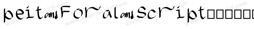 peit Foral Script字体转换